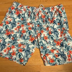 Caribbean Joe Tropical Floral Swim Shorts